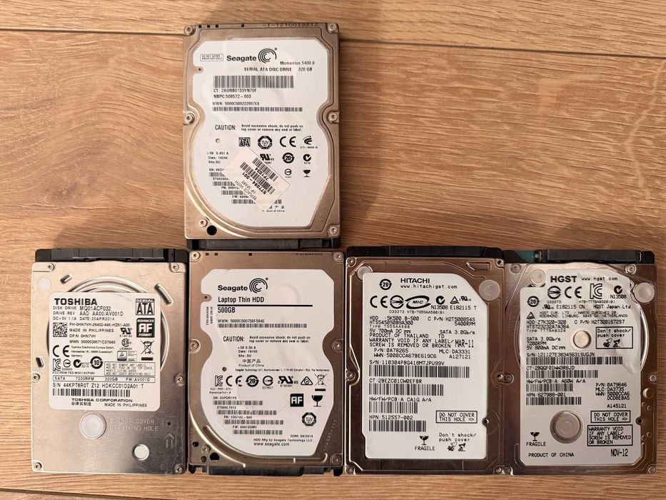 Dyski do laptopów 2,5" 320, 500 itd