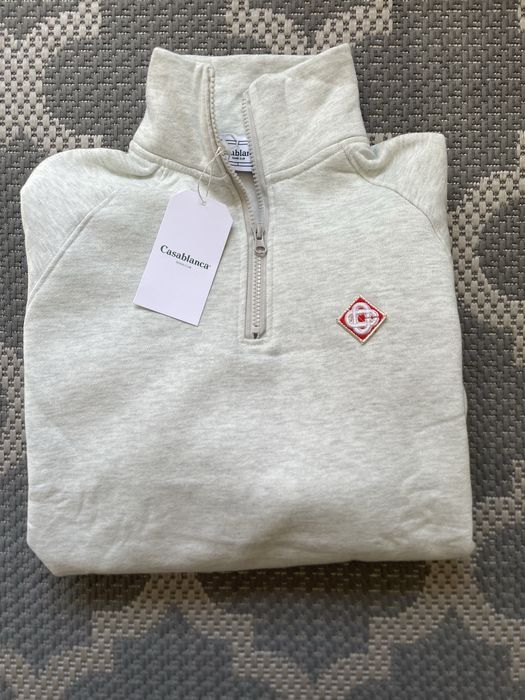 Casablanca grey- quarter zip