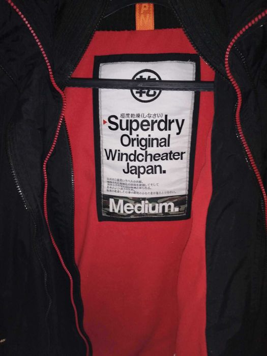 SUPERDRY Japan Windcheater Kurtka Kaptur M Oryginalna 100% Jak Nowa