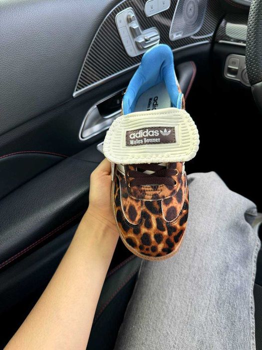 Женские кроссовки Аdidas Samba Pony Wales Bonner Leopard. 36-40