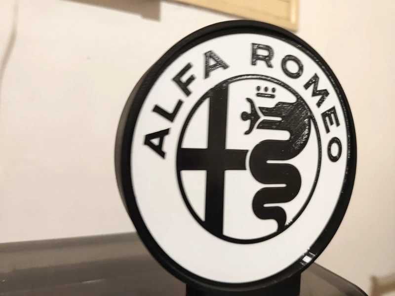Lightbox Luminaria decorativa Alfa Romeo v2