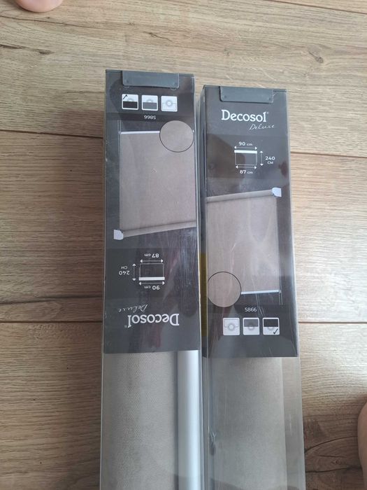 Roleta zaciemniająca Decosol  deluxe 90x180cm beżowa