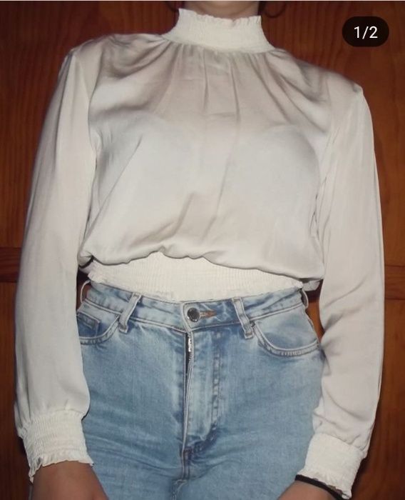 Blusa bershka aberta costas