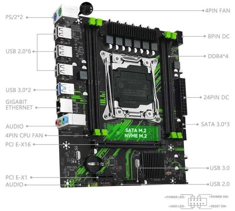 Материнська плата Machinist PR9 X99 2011v3, нова