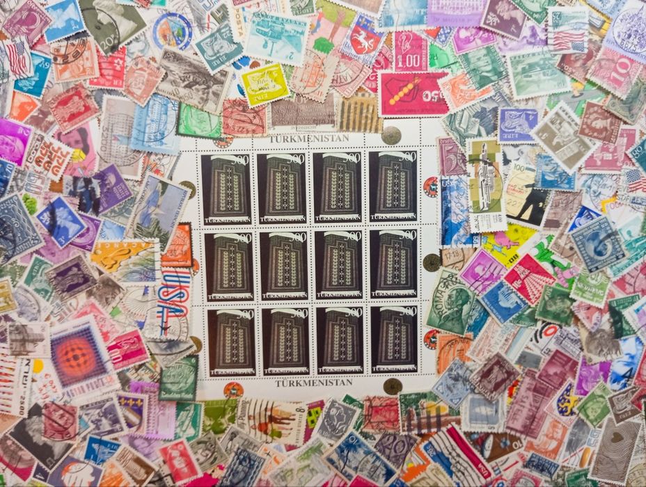 Поштові марки 1000 шт без дублів +подарунок