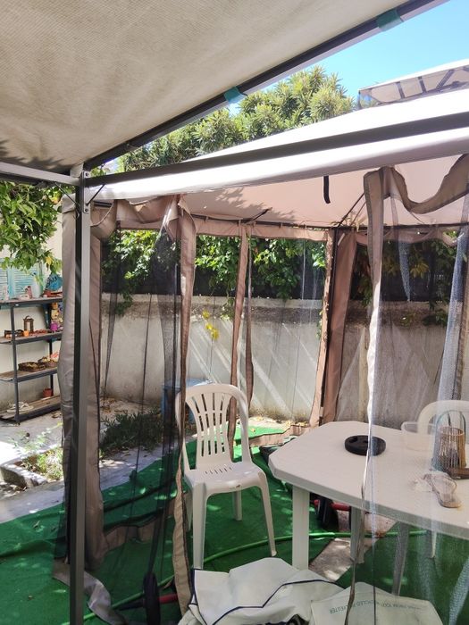 Toldo/Gazebo de Jardim Bege, 300x300