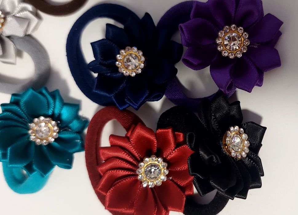 Набір квіткових резинок для волосся (20 шт.)