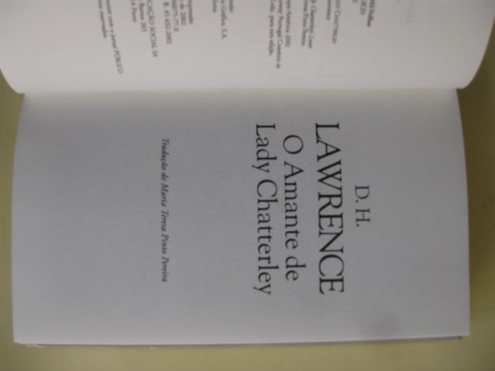 O Amante de Lady Chaterley de D. H. Lawrence