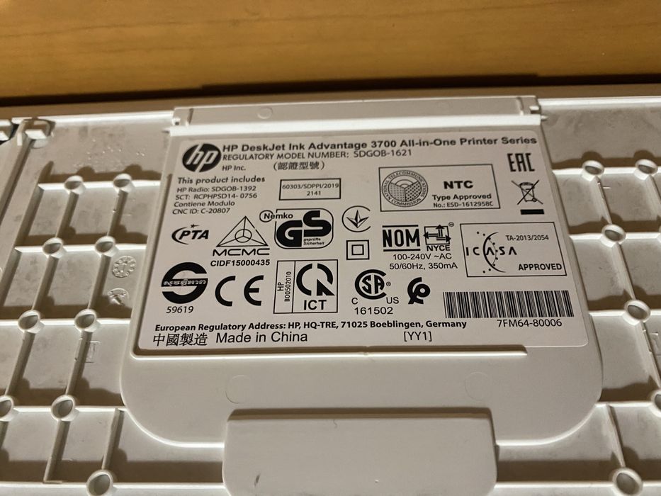 Принтер  HP DeskJet Ink Advantage 3788