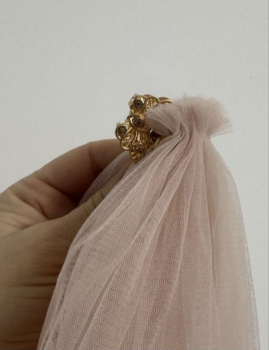 Фата для дружки рожева 3 шт