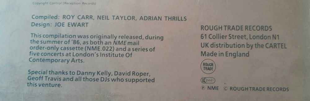 LP C86 original 1986 Rough Trade – Indie clássico