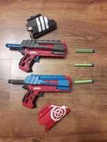 Pistolety na strzałki Mattel BOOM + 3 strzałki , 2 tarcze