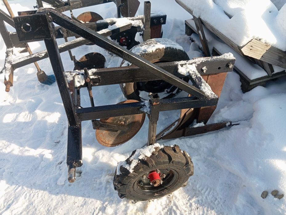 Плуг 1-35 до міні мото трактора