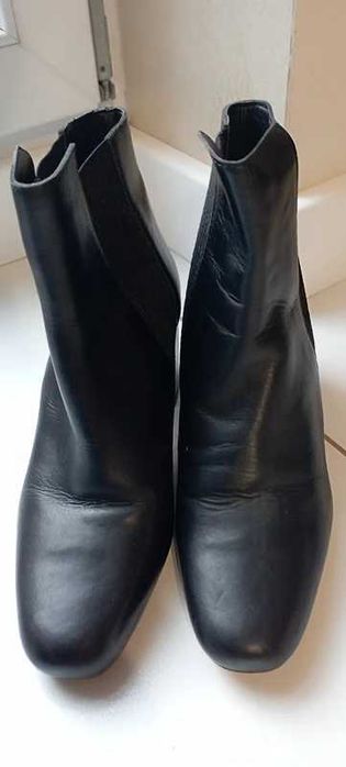 Skóra naturalna, Sztyblety, Botki Zara Women, r.37,