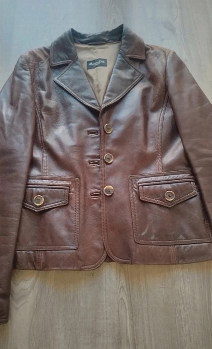 Jaqueta de couro, Massimo Dutti - tam. S