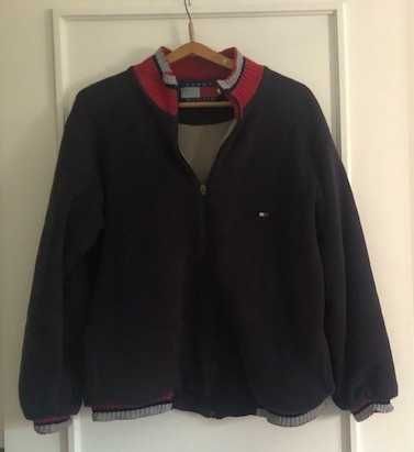 Casaco de homem (sweatshirt) azul, da marca Tommy Hilfiger