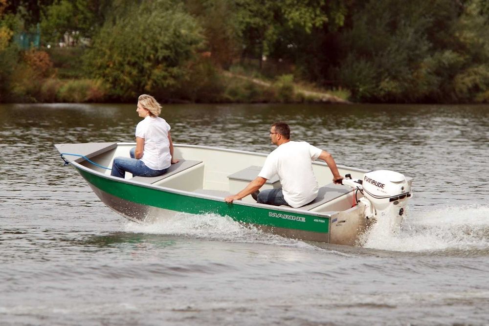 Łódź Aluminiowa Motorowa Wędkarska Marine 450 Fish I 4,45 x 1,67 m I