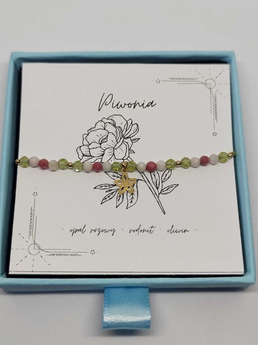 Bransoletka "Piwonia"