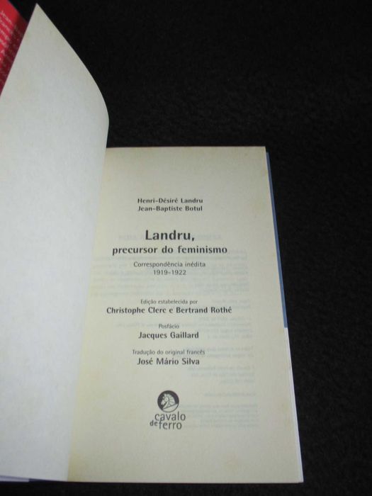 Livro Landru Precursor do Feminino Jean-Baptiste Botul