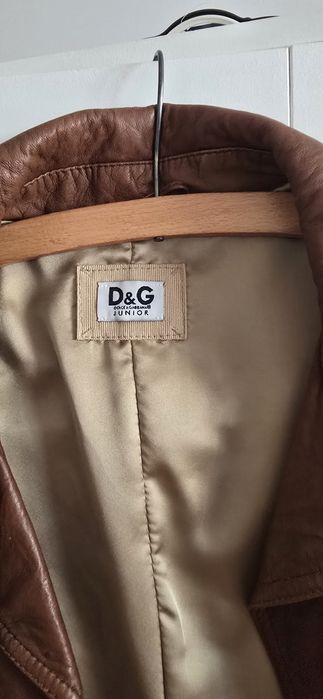 DOLCE & GABBANA Luxury – Kurtka Skóra Jagnięca (Lamb) 100% | D&G XS/S