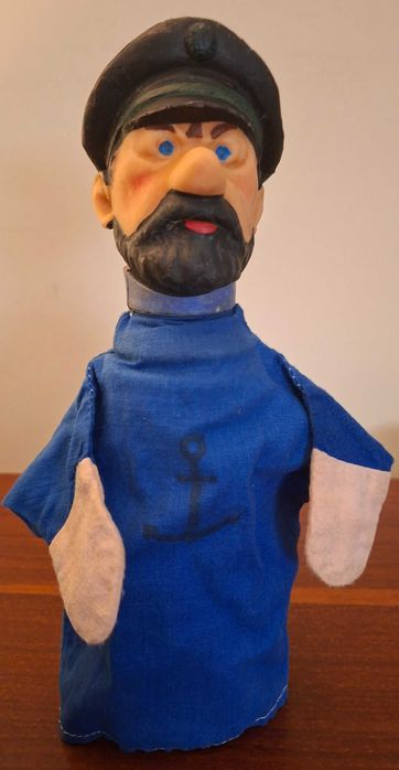 Fantoches de mão Tintin antigos.