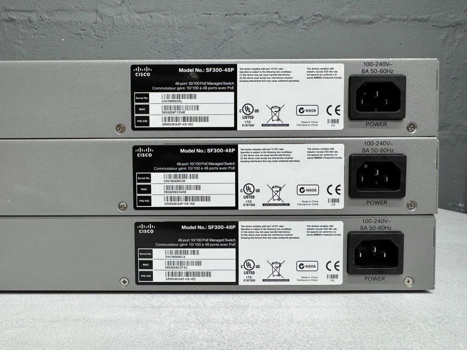 48 PoE Коммутаторы Cisco Small Business SF300-48P безнал/гарантия