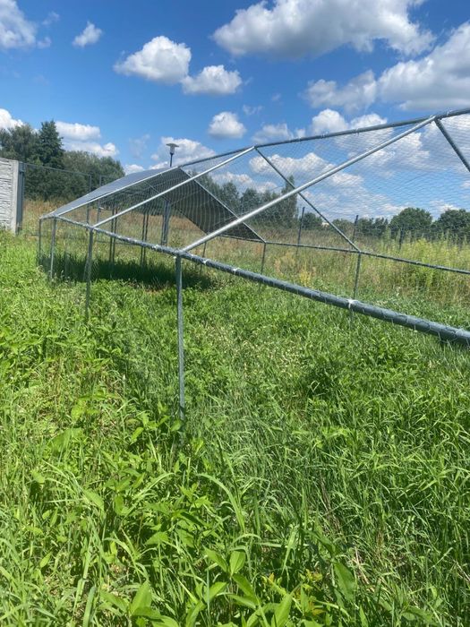 Vida XL klatka zewnętrzna dla kurcząt zlożona