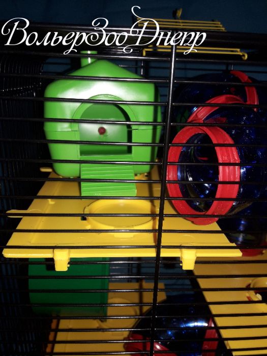 АКЦИЯ Клетка для грызунов 33.5х23х43 Хомяк 3 люкс, окрашенная