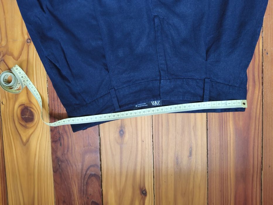 Spodnie lniane Zara 38