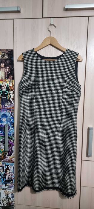 Sukienka princeska w kratkę 44 BIALCON