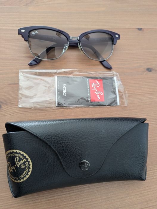 Okulary Ray-Ban ciemny fiolet