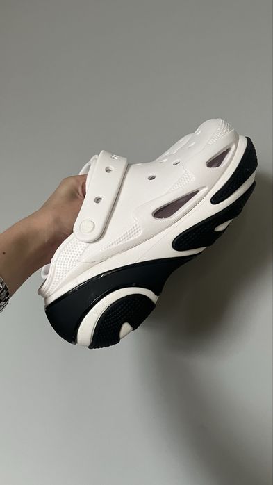Уцінка Crocs crush bubble white 39 білі крокси бабл краш жіночі на платформі