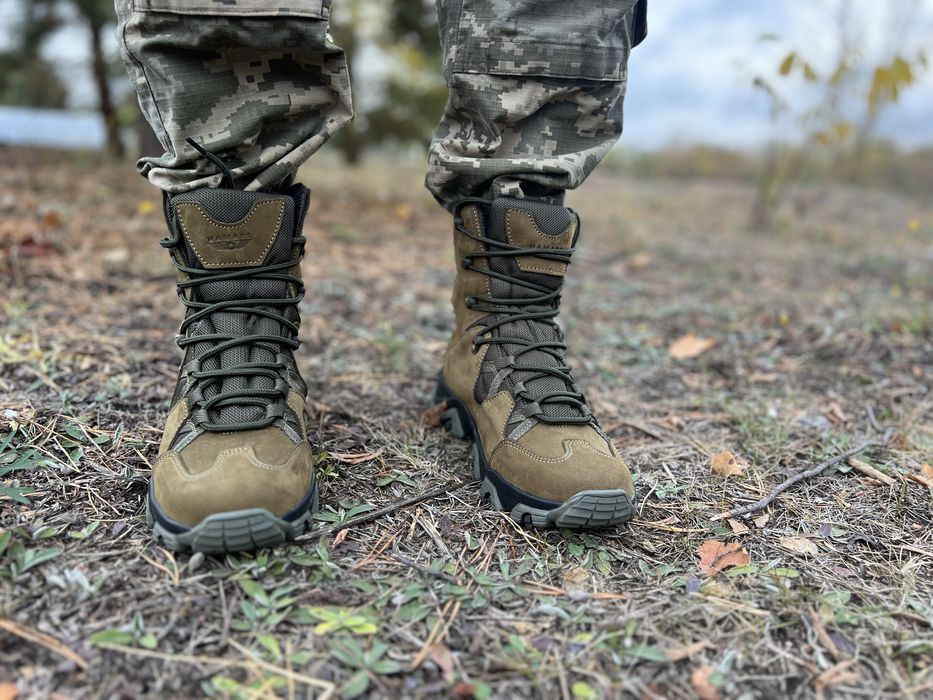 Берцы зимние / койот олива черные / Берці зимові / натуральна шкіра