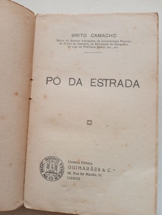 Brito Camacho - Pó da estrada