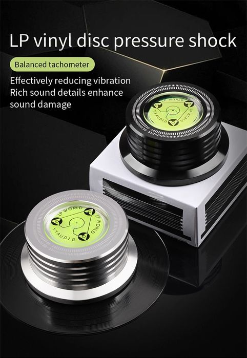 Клэмп 280 грамм. Прижим для виниловых пластинок, черный