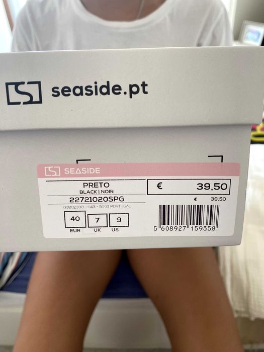 sapatos mulher confortáveis tamanho 40 seaside (usados 1 vez)