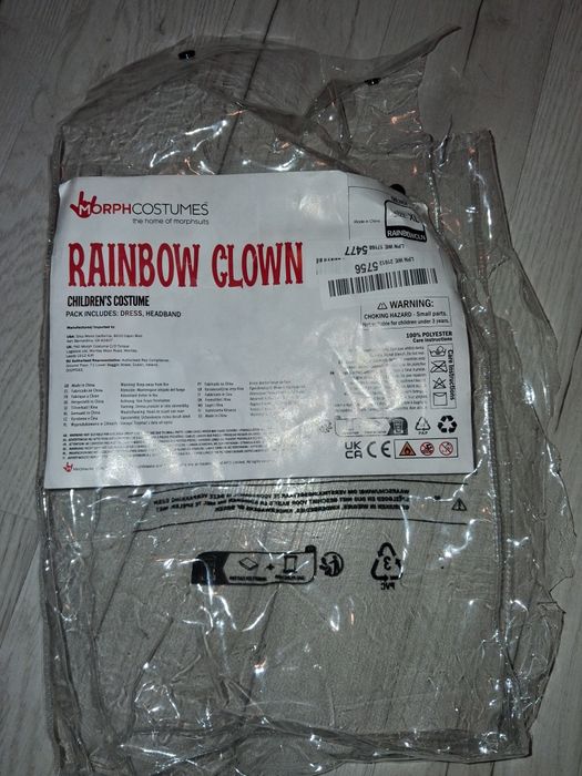Przebranie clowna dla,dziewczynki