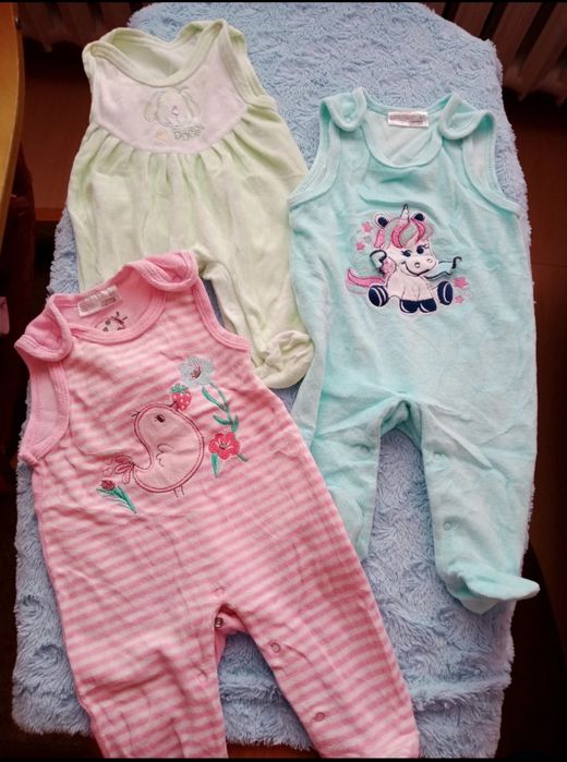 Zestaw, piękne śpiochy welurowe, rozm.62, Ergee