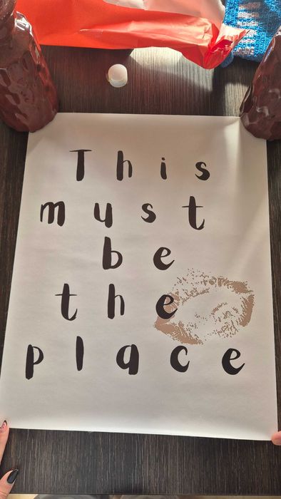 Poster tela impressa 40x50cm THis must be the place!