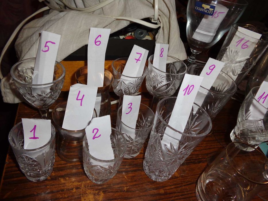 Бокалы продам,стекло,хрусталь