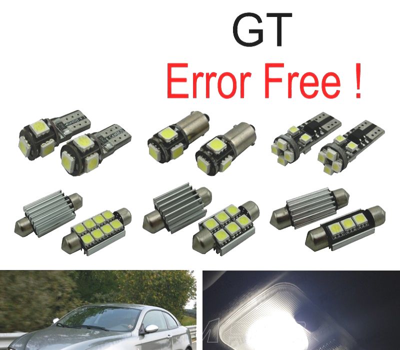 KIT COMPLETO 7 LAMPADAS LED INTERIOR ALFA ROMEO GT 03-10