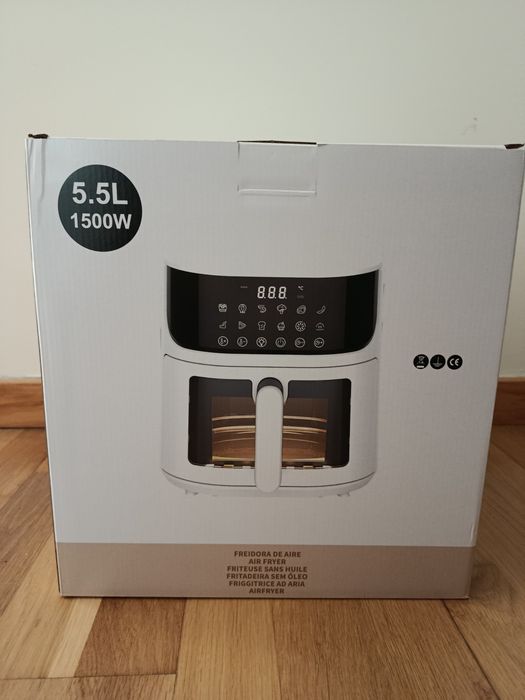 Airfryer branca nova e selada 5.5L