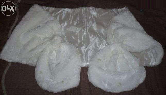 Estola de pelo nova para noiva ou cerimonia com perolas