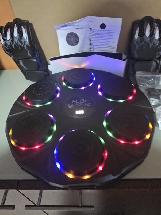 Almofada de boxe recarregável Bluetooth Light Up e máquina de exercíci