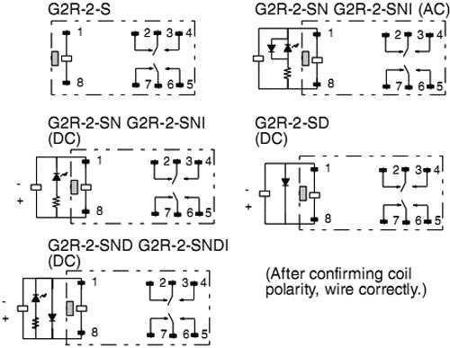 Електромагнітне реле Omron G2R-2-SND 24VDC (S)  - 10шт/уп