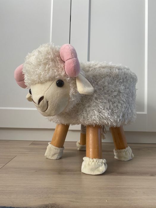 pufa dla dzieci owca taboret krzesełko