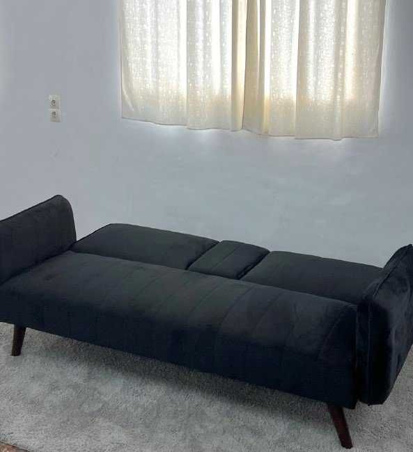 Sofá preto novo - pague em casa - envio grátis