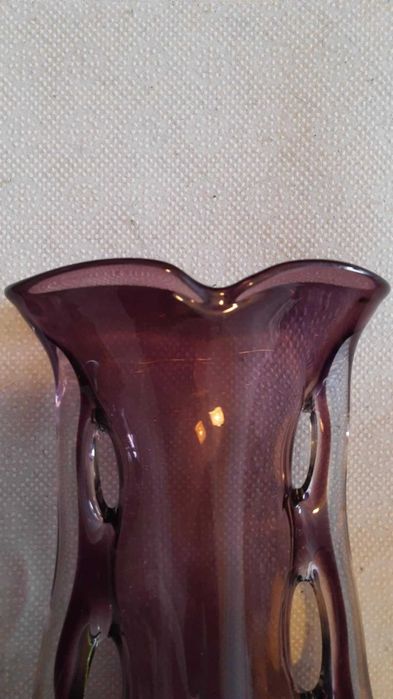 Płetwa rekina wazon Huta Szkła Tarnowiec