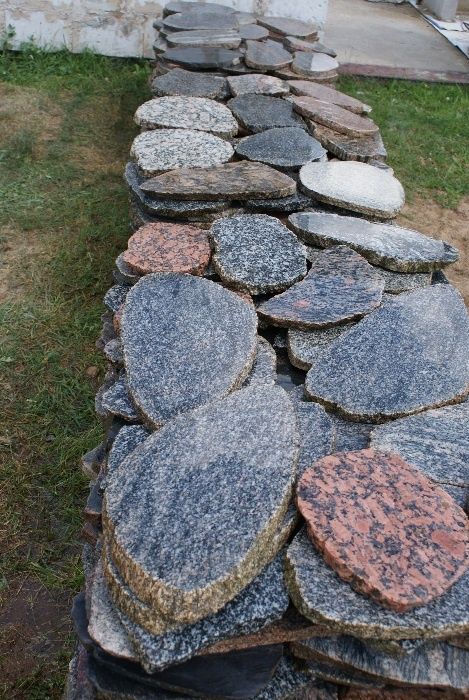 Kamień polny cięty na plastry 2.5 cm. Morąg