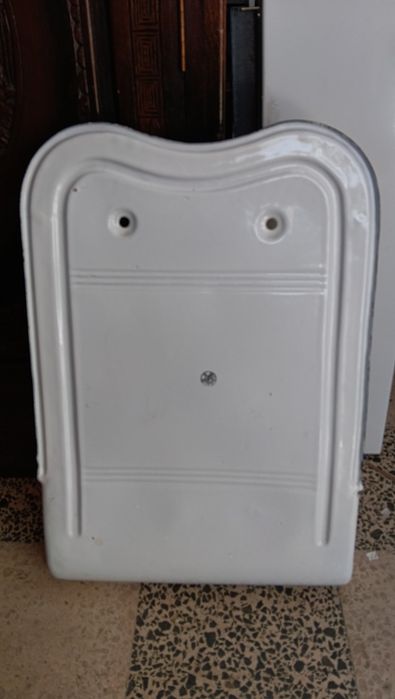 Suporte para talheres em esmalte antigo